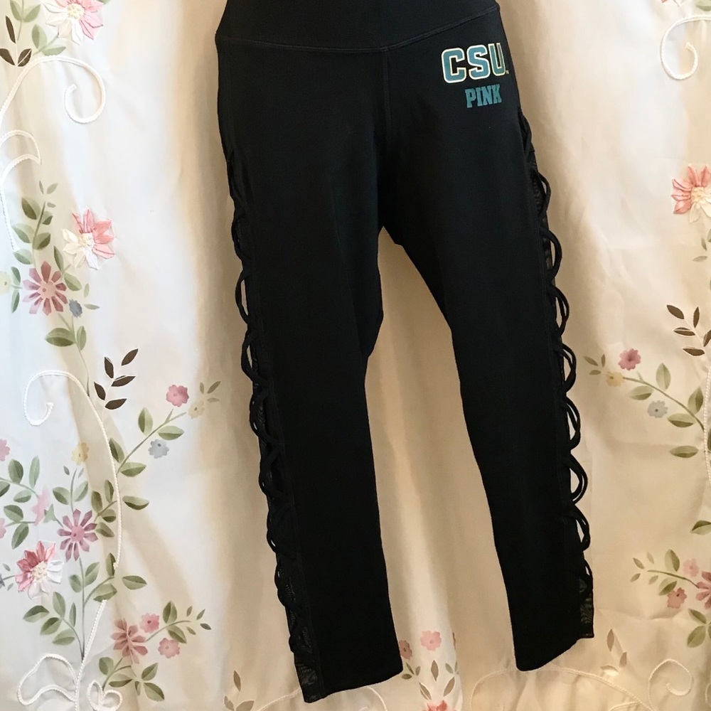 💖PINK Victoria’s Secret College Yoga Leggings CSU